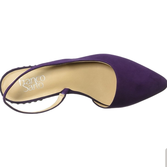 Franco Sarto Purple Slingback Flats - Picture 3 of 10